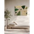 thumbnail image 4 of Vintage Christmas Canvas Print Wall Art Green Xmas Tree Star Snowflake Wood Striped Pictures Painting Morden Artwork for Living Room Bedroom, Ready to Hang - 12"x16", 4 of 6