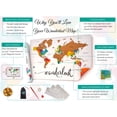 thumbnail image 4 of Scratch Off Map of The World | Deluxe Watercolor Wanderlust Edition | XL Size 24"x 36" | Beautiful Wall Art | Perfect Travel Gift | Includes Scratch Off Tools and Memory Stickers, 4 of 4