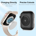 thumbnail image 5 of For Apple Watch Series 7 41 mm, Luxurious Crystal Rhinestone Rigid PC Frame Case Apple Watch Series 7 - All-Around Bumper Case (transparent), 5 of 5