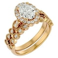 thumbnail image 2 of SuperJeweler 1 1/2 Carat Oval Shape Diamond Bridal Set In 14 Karat Yellow Gold For Women, 2 of 6