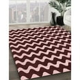 thumbnail image 2 of Ahgly Company Indoor Square Patterned Dark Scarlet Red Area Rugs, 6' Square, 2 of 6