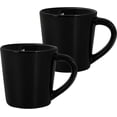 thumbnail image 1 of czcpp-4 oz Espresso Cups Set of 2, Ceramic Coffee Mugs Demitasse Cups for Espresso and Tea, Small Espresso Mugs for Shot of Coffee, Espresso Coffee Cups with Handles, Gift for Coffee Lovers - Black, 1 of 4