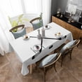 thumbnail image 4 of Ice Hockey Rectangle Tablecloth, Modern Minimalist Ball Sports Game Art Waterproof & StainResistant Tablecloth, Washable Oil-proof Table Cover for Dining/Party/Wedding/Camping/Buffet 60x84 In, 4 of 9