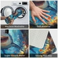thumbnail image 3 of Sikiie Colorful Underwater Shark Print Flannel Anti-slip Floor Mat 16x24in, Thickened Dustproof Entrance Door Mat Floor Mat for Kitchen, Bathroom, Laundry Room, 3 of 7