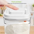 thumbnail image 3 of Airtight Food Storage Container Set Clear Plastic Canisters For Cereal, Flour with Easy Lock Lids, for Kitchen Pantry Organization and Storage - style3, 3 of 5