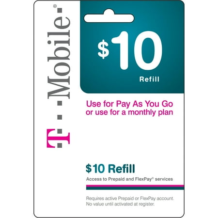 T-Mobile $10 Refill Card