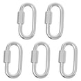 thumbnail image 1 of MasteelfCA 5 Pcs Stainless Steel Quick Links D Shape Locking Quick Chain Repair Links Parts, 1 of 7
