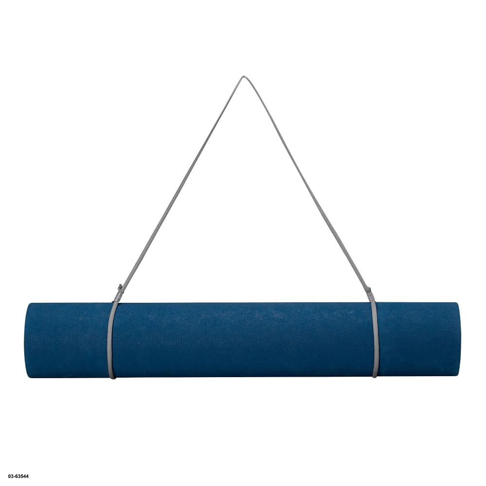 Gaiam Rubber Yoga Mat, Blue, 4mm Thick