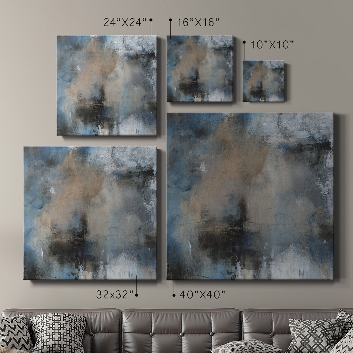 Wexford Home Shifting Motion II-Premium Gallery Wrapped Canvas, 16" x 16" - Ready to Hang