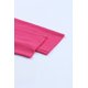 thumbnail image 4 of ABPHQTO Top de mujer rosa con escote en pico y botones de manga larga, 4 of 5