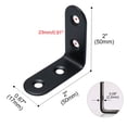 thumbnail image 2 of Uxcell 1.97'' Angle Bracket Stainless Steel Floating Shelf Fastener Support Black 8pcs, 2 of 7