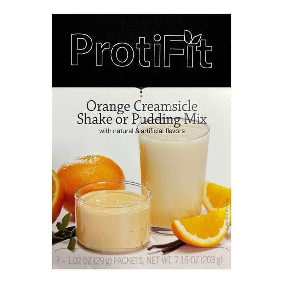 Proti Fit High Protein Pudding/Shake Mix, 15g Protein, 7 Servings, Orange Creamsicle