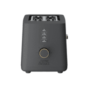 Thyme & Table 2-Slice Toaster, Extra-Wide Slots with Removable Crumb Tray, Slate Grey
