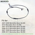 thumbnail image 4 of SCITOO 1 pc Front Left or Right ABS Wheel Speed Sensor Fit for Mercedes-Benz GL320/GL350/GL450/GL550/ML320/ML350/ML450/ML500/ML550/ML63 AMG/R320/R350/R500/R63 AMG ALS376, 4 of 4