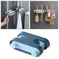 thumbnail image 3 of Organizador de herramientas de limpieza para colgar trapeadores y armarios Azul, 3 of 9