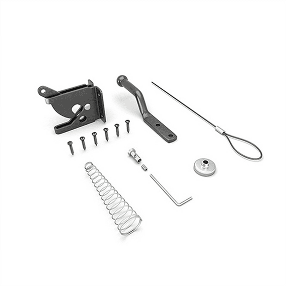 1PCS Door Latch with Spring Puller, Fence Door Lock, Fence Lock Small Lock with Rope, Suitable for Fence Gates
