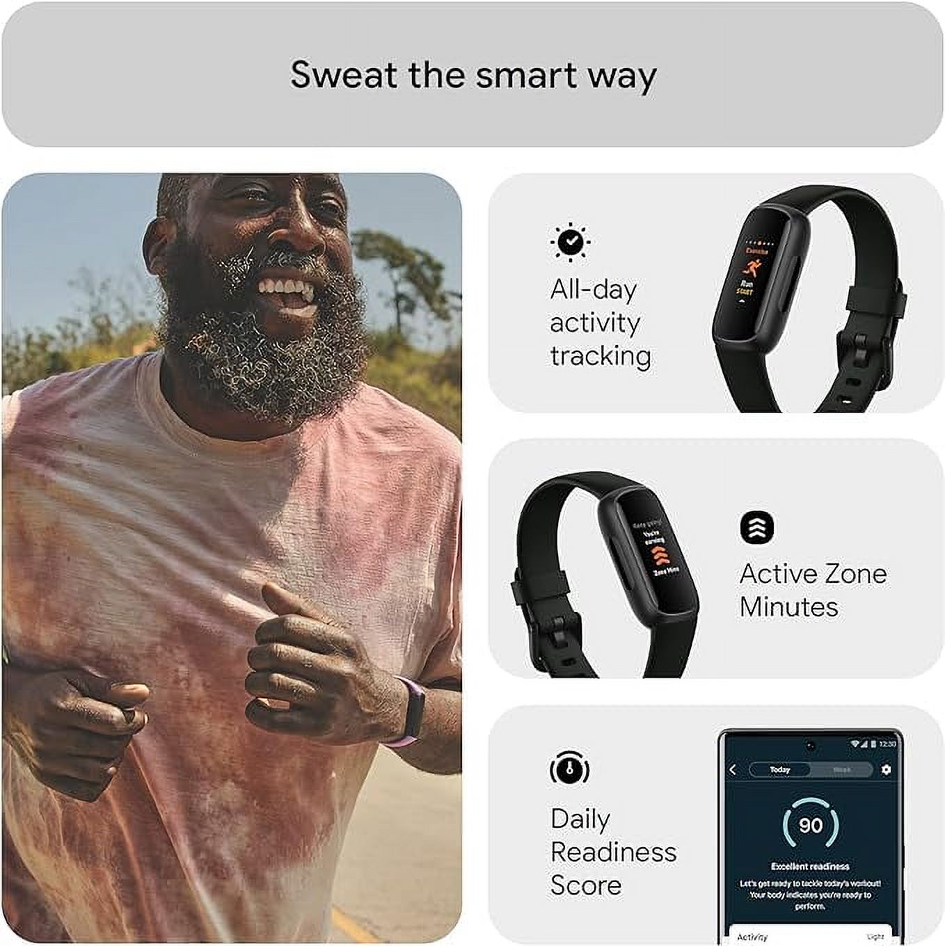 Fitbit Inspire 3 Health &-Fitness-Tracker with Stress Management Open Box Early October Prime Day fitness tracker deal: Save $20 on  main image 2