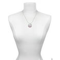 thumbnail image 3 of Delight Jewelry Silvertone Domed Multi Color SLP Gymnastics Mom Ring Charm Necklace, 18", 3 of 4