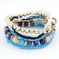 thumbnail image 3 of Bohemian Beads Multi Layered Stretch Bracelet for Woman or Teen Vibrant Colors Casual, 3 of 7
