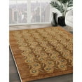 thumbnail image 2 of Ahgly Company Indoor Round Mid-Century Modern Mahogany Brown Oriental Area Rugs, 7' Round, 2 of 6