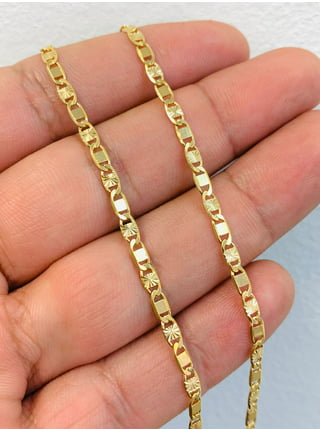  Solid 14K Gold Chain 1.2mm Flat DC Rolo Chain Necklace (16, 18,  20 Inches), 16: Clothing, Shoes & Jewelry