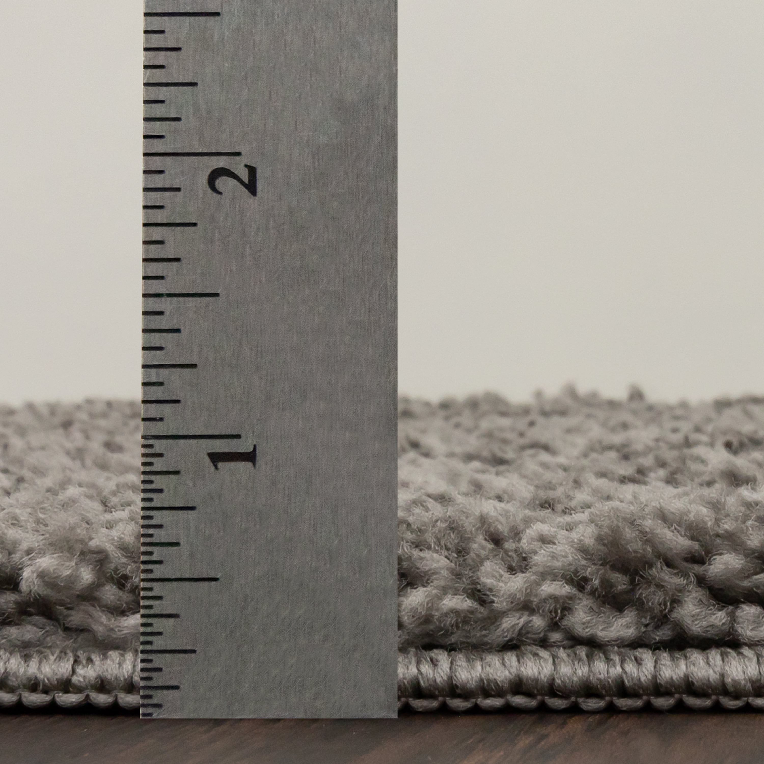 Mainstays Traditional Solid Gray Shag Indoor Area Rug, 3' x 4'8"