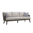 thumbnail image 4 of New Classic Furniture Genova 3-Piece Aluminum & Wicker Patio Set in Brown/Gray, 4 of 13