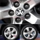 thumbnail image 5 of 4 Uds. Tapas centrales de rueda 3B7601171 65MM cromadas y negras para VW Beetle Passat Jetta, 5 of 9