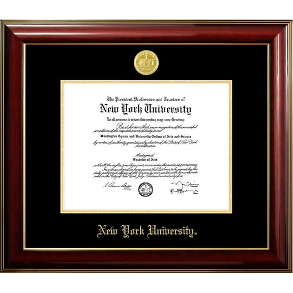New York University Classic Diploma Frame