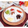 thumbnail image 3 of Oxford Divided Serving Platter with 6 Dividers in Porcelain, 3 of 8
