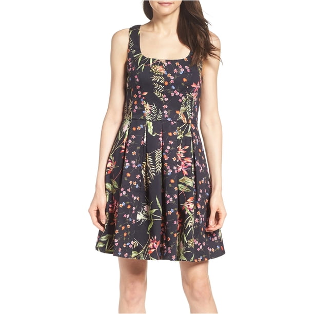 French Connection Bluhm & Botero Vestido recto para mujer, negro, 4