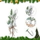 thumbnail image 5 of Decoraciones navideñas, adornos navideños, regalos navideños, recortes artificiales de ginkgo con bayas, arreglo floral, caja de regalo navideña, escena decorativa, recortes de plástico., 5 of 6