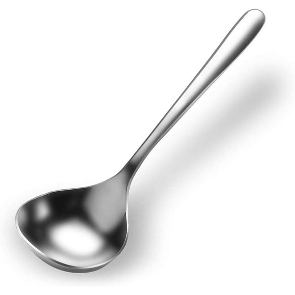 EcoNesxp Deep Spoon 7" Stainless Steel Mini Spoon Large Table Spoon 18/8"