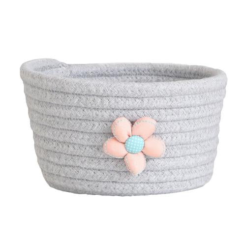 Small Baskets, Cotton Rope Woven Basket, Cute Mini Tiny Storage Baskets