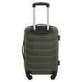 thumbnail image 2 of Wrangler 4 Piece Rolling Hard Side Spinner Travel Luggage Set - Green, 2 of 10