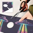 thumbnail image 6 of Yayeee Faucet Mat for Kitchen Sink 14.7" Diatomite Long Splash Guard Pad, Purple UFO, 6 of 7