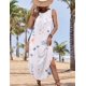 thumbnail image 4 of Vestido Zeagoo con estampado floral para verano y playa, holgado, para mujer, 4 of 6
