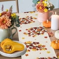thumbnail image 4 of Maple Leaf Table Runner, Autumn Thanksgiving Kitchen Dining Table Decoration for Home Party Decor 13x90 Inches, 4 of 9