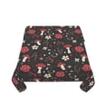 thumbnail image 5 of Wukai Fly Agaric and Flowers Waterproof Tablecloth for Kitchen Dining, Fits Square Tables for 2-4 Seats -54"x54", 5 of 7