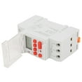 thumbnail image 3 of 12V DC 30A 7-Day Programmable Timer Switch with LCD Display, 16 Daily ON/OFF Settings, 24-Hour Countdown, DIN Rail Mount, CR2450 Battery Backup, Manual Control & LED Indicator for Home Use, 3 of 6