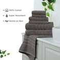 thumbnail image 5 of Martex 6-Piece Towel Set | 100% Cotton Soft & Absorbent Bath Towels | Eiffel Tower, 5 of 9