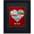 thumbnail image 1 of Trademark Fine Art 'Heart' Canvas Art by Design Turnpike, Black Matte, Black Frame, 1 of 4