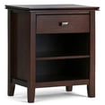thumbnail image 4 of Simpli Home Artisan 24 inch Wide Solid Wood Bedside Table in Russet Brown, 4 of 13