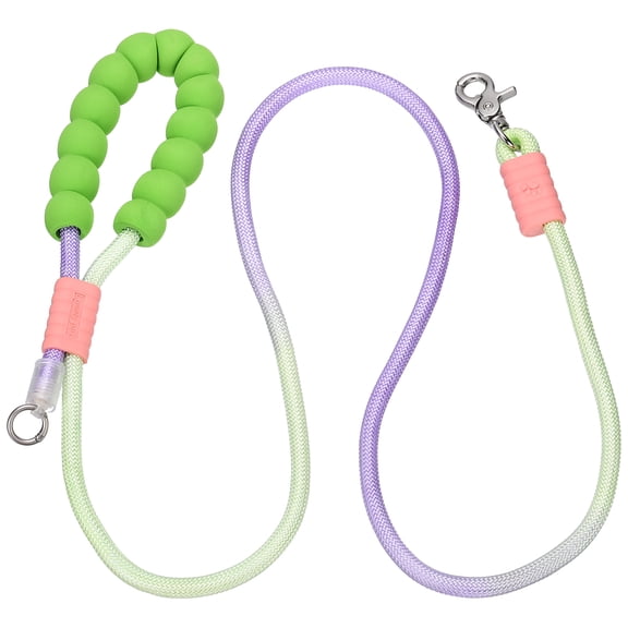 Uxcell Dog Leash with Padded Hands Free, 6.6ft/2m Adjustable Bungee Dog Training Leash, No Pull Heavy Duty Nylon Rope(Blue Pink), Intended for Large Medium Pet Running/Hiking/Walking