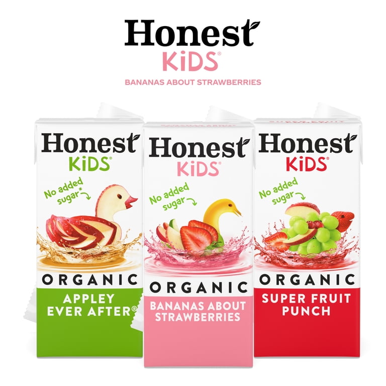 Honest Kids Bananas About Strawberries Organic Juice, 6 fl oz, 40 Pack photo 7