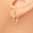 thumbnail image 3 of 14k Yellow Gold 2x15mm Tube Hoop Earrings Round Classic, 3 of 8