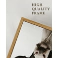 thumbnail image 3 of Funny Animal 8x10in Brown Framed Wall Art Prints Guest Toilet Room Decor Cute Bathroom Signs Rustic Canvas Painting Farmhouse Artwork, 3 of 7