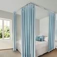thumbnail image 2 of Andre Multi Angle Ceiling Rod/ Room Divider/ Bedroom Canopy Adjustable 120-170 inch - Two Sided - Satin Nickel, 2 of 4