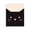 Minimal Cat Face, variant on Stupell Industries Cats Repeating Typography Animals Painting Black Floater Framed Canvas Art Print Wall Art, 17 x 21