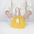 thumbnail image 3 of Bolsa de almuerzo de lona de pana, fiambrera con cordón, bolsa de Picnic, tela de algodón ecológico, Bolso pequeño, contenedor de cena, bolsas de almacenamiento de alimentos, 3 of 5